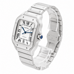 Cartier Santos Large Size WSSA0018 White Dial Watch